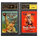 Babe Ruth Yankees Babe Comes Home/Play Ball Card