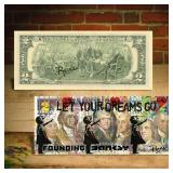 Autographed Balloon Girl Founding Fathers $2 Bill