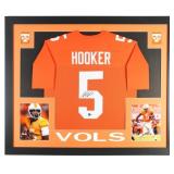 Autographed Hendon Hooker Custom Framed Jersey