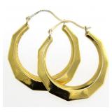 14kt Gold 31 mm Hoop Earrings