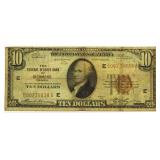 1929 Richmond VA $10.00 National Currency Note