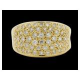 18kt Gold 0.95 ct Diamond Designer Ring