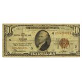 1929 Chicago $10.00 National Currency Note