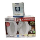 LED 2 Pack Retrofit Kit & Light Bulb