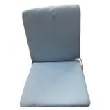 Set of (4) 2 Pc Blue Lawn Chair Cushions