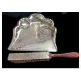 Vintage Silver Hand Held Butler wï¿½ Crumb Brush
