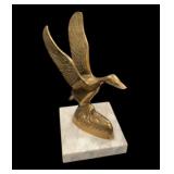 Marble Base Brass Bird