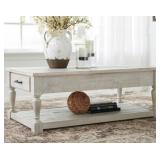 ASHLEY SHAWNALORE FARMHOUSE-STYLE COFFEE TABLE