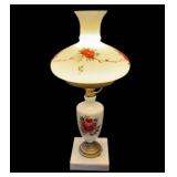 18 ï¿½ Marble Base Red Rose Lamp