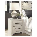 ASHLEY CAMBECK WHITE WASH 2-DRAWER NIGHTSTAND