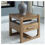 ASHLEY CABALYNN LIGHT BROWN CASUAL END TABLE