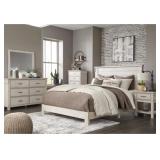 KING ASHLEY HOLLENTOWN 5-PIECE PANEL BEDROOM GROUP