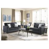 ASHLEY ALTARI SLATE SOFA & LOVE SEAT