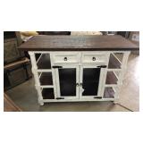 Elements 30x60 Antique White Kitchen Island