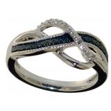 Beautiful Blue Diamond Designer Ring
