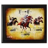 Autographed Triple Crown Custom Photo