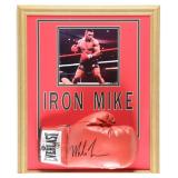 Autographed Mike Tyson Custom Framed Glove