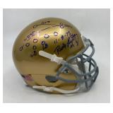 Autographed Rudy Ruettiger Notre Dame Mini Helmet