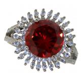 Round 5.00 ct Ruby Cocktail Ring