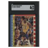 Vintage1987-88 Fleer Sticker #1 Magic Johnson Card