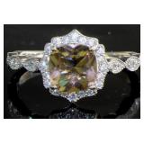 Antique Style Sultanite Color Change Ring