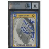 Autographed Rudy Ruettiger #192 Notre Dame Card