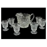 American Fostoria Pitcher & Glasses