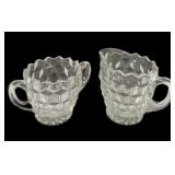 American Fostoria Cream & Sugar
