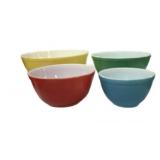 Pyrex Primary 4 Pc Mixing Bowls