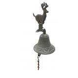 Cast Iron Deer Design Bell wï¿½ Wall Mount