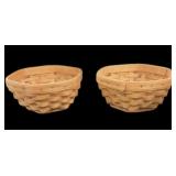 (2) Six Sided Longaberger Baskets