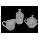 American Fostoria Cream & Sugar wï¿½  Teardrop