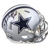 Autographed Larry Brown Cowboys Mini Helmet