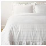King Ruffle Yarn -Dyed Comforter Set