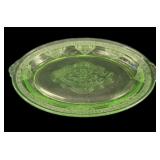 Green Vaseline Platter
