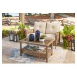 ASHLEY BRAYLEE OUTDOOR LOVE SEAT & COFFEE TABLE