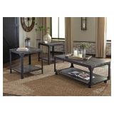 ASHLEY JANDOREE 3-PIECE COFFEE & END TABLE SET