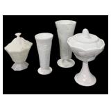 (4) Pc Milk Glass-All Good