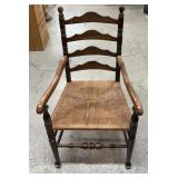Cain Seat Arm Chair-Good Condition