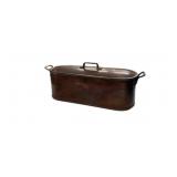 Vintage 16 ï¿½ Copper & Brass Fish Poaching Pan