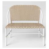Threshold Suffield Resin Wicker Bench-All Weather