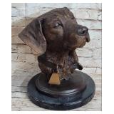 BRONZE LABRADOR RETRIEVER BUST