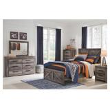 FULL ASHLEY WYNNLOW RUSTIC  4-PIECE BEDROOM GROUP