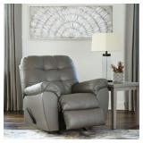 ASHLEY DONLEN CONTEMPORARY GRAY ROCKER RECLINER