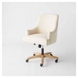 Santa Monica Cream Upholstered Office Chair