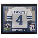 Autographed Dak Prescott Custom Framed Jersey