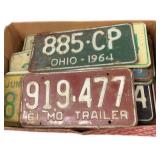 (20) Vintage License Plates