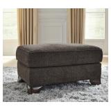 ASHLEY MILTONWOOD WOOD TRIM OTTOMAN