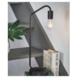 ASHLEY BLACK COVYBEND DESK LAMP W/ USB CHARGING