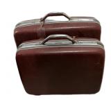 2 Pc Set Vintage Luggage